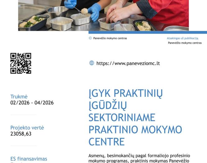 Pradedamas įgyvendinti naujas projektas