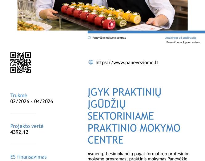 Pradedamas įgyvendinti naujas projektas
