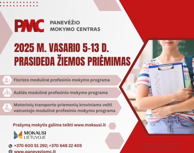 Žiemos priėmimas startuoja jau rytoj!