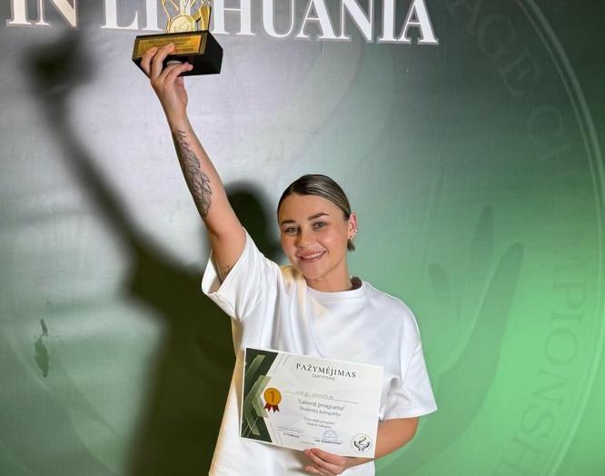 Akimirka, kai Gabija suprato einanti savo keliu 
