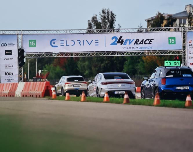 „ELDRIVE 24H" elektromobilių lenktynės