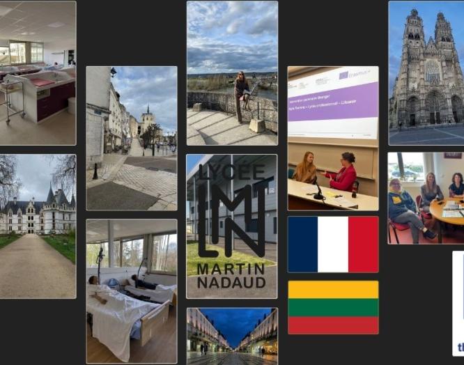 Trys nepamirštamos dienos Lycée Martin Nadaud profesinėje mokykloje Prancūzijoje