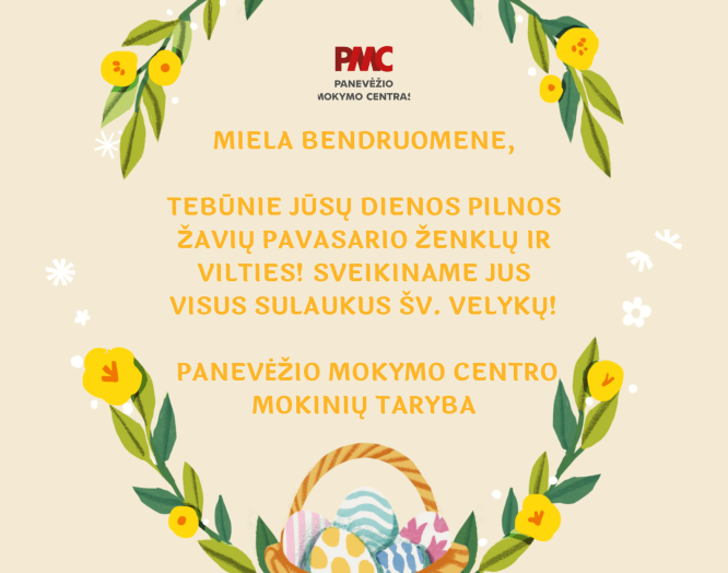 Sveikiname visus su Šv. Velykom 